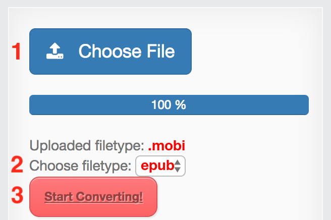 How to convert MOBI files online to EPUB